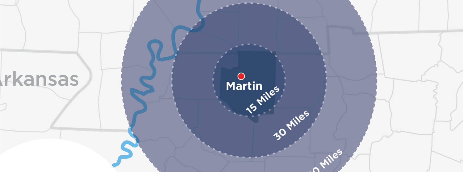 Weakley County, TN Workforce Area Population